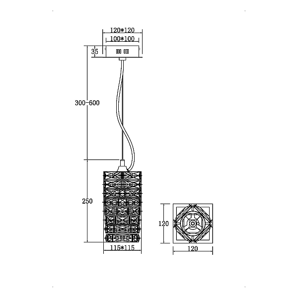 Подвесной светодиодный светильник Maytoni Coil MOD124PL-L3CH3K