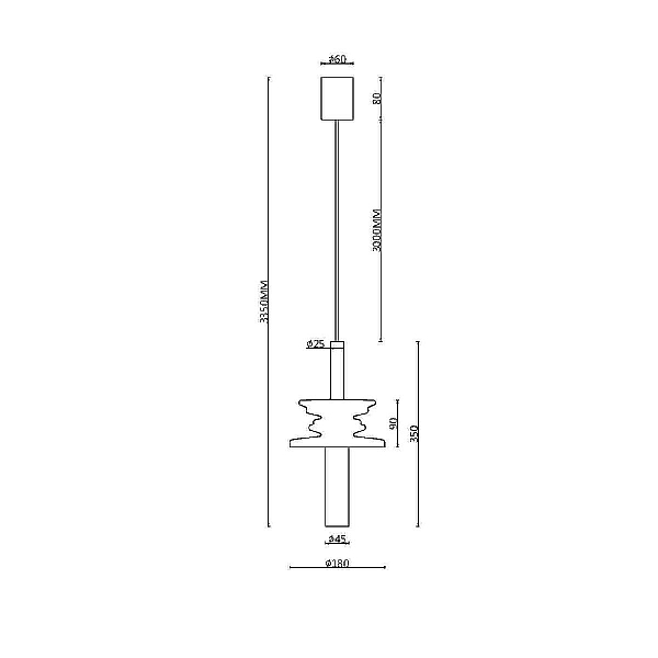 Подвесной светильник Maytoni Sound Wave MOD255PL-01B2