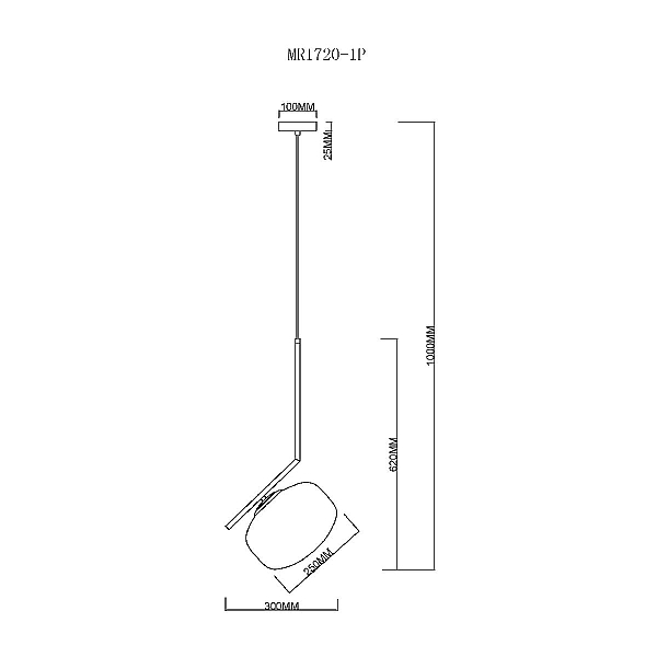 Подвесной светильник MyFar Single MR1720-1P