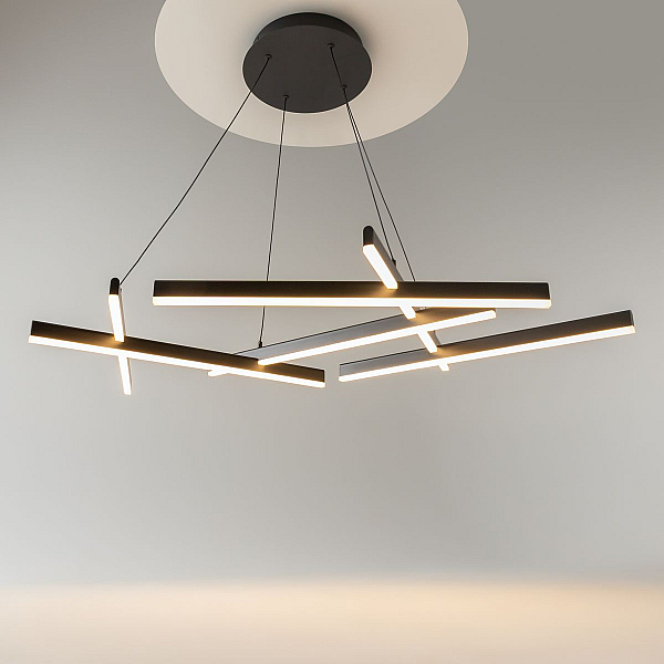 Подвесной светодиодный светильник Maytoni Line MOD016PL-L80BK