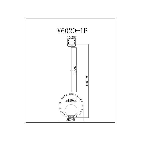 Светильник подвесной Moderli Barocco V11577-1P