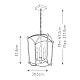 Подвесной светильник Feiss Thayer QN-THAYER-3P-ADB