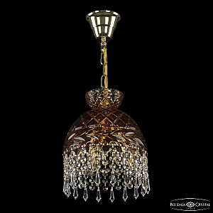 Подвесной светильник Bohemia Ivele Crystal 5478/22 G Amber/M-1F Drops