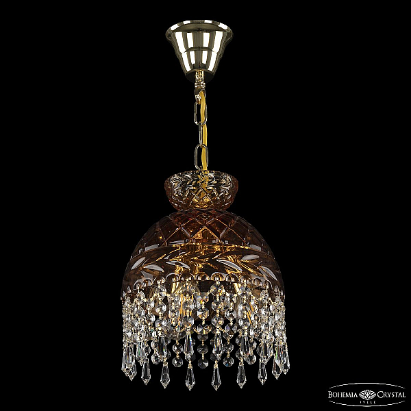 Подвесной светильник Bohemia Ivele Crystal 5478/22 G Amber/M-1F Drops