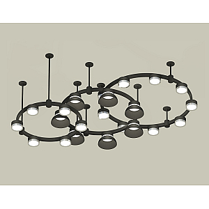 Комплект подвесного светильника Ambrella Light Techno Ring XR92222010 (A9222, A9227, C9233, C9242, C9238, C9232, N8141, N8118)