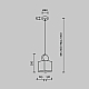 Подвесной светильник Modelux Modestyle MS.163.210 BS