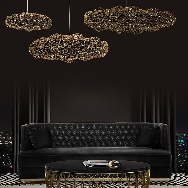 Подвесной светодиодный светильник Loft IT Cloud 10247/350 Gold