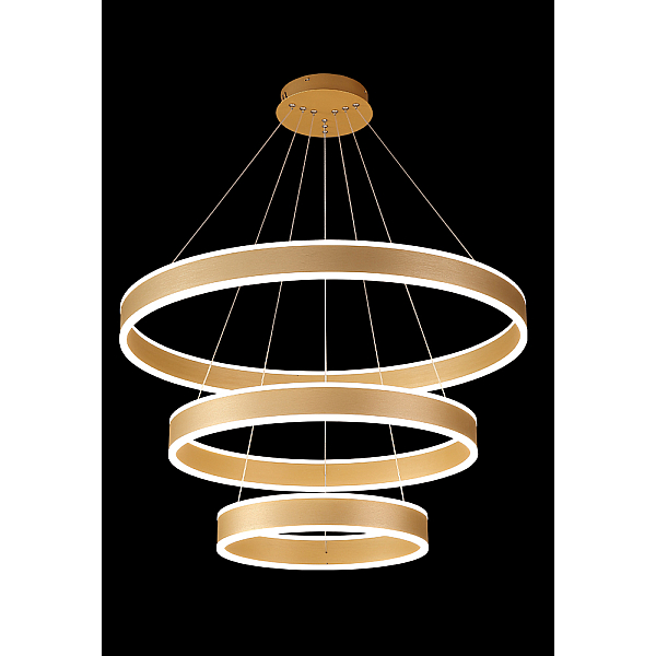 Подвесная светодиодная люстра Crystal Lux MUCHOS SP158W LED GOLD