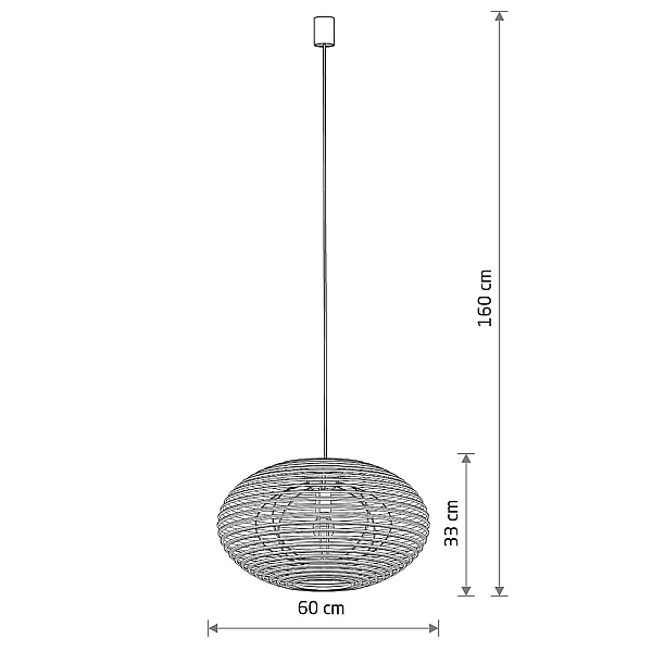 Подвесная люстра Nowodvorski Rattan M Wood 11154