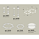 Комплект подвесного светильника Ambrella Light Techno Ring XR92211003 (A9221, A9226, C9236, C9231, N8412)