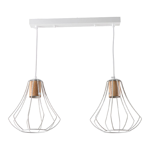 Подвесной светильник IMEX MD.9052-2-P-WH+WOOD