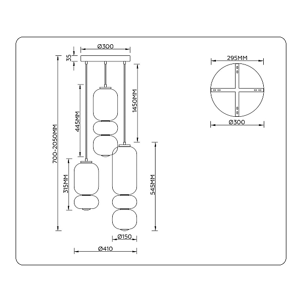 Люстра Ambrella Light HIGH LIGHT LH11036