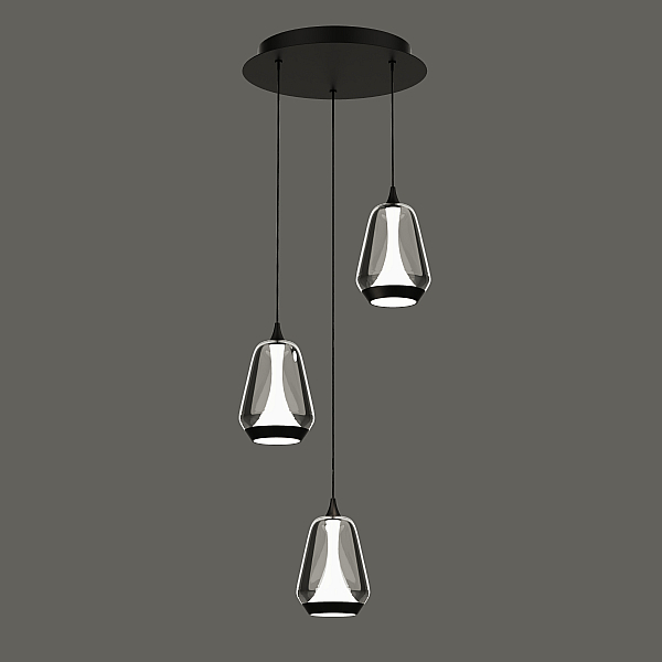 Подвесной светильник Delight Collection MD24001011-3A black/smoky