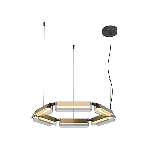 Подвесная люстра Maytoni Flat MOD296PL-L40BS3K