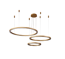 Подвесной светодиодный светильник Crystal Lux FORTUNA SP158W LED D400+600+800 GOLD