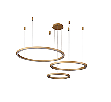 Подвесной светодиодный светильник Crystal Lux FORTUNA SP158W LED D400+600+800 GOLD