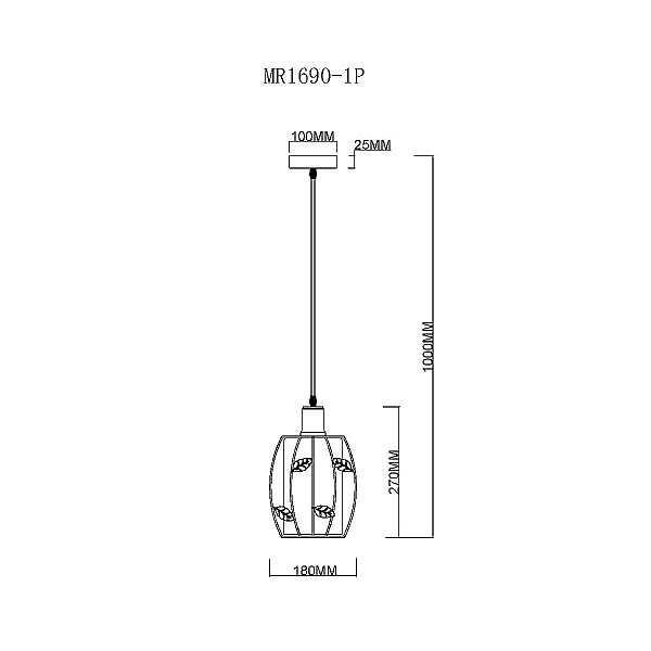 Подвесной светильник MyFar Huston MR1690-1P
