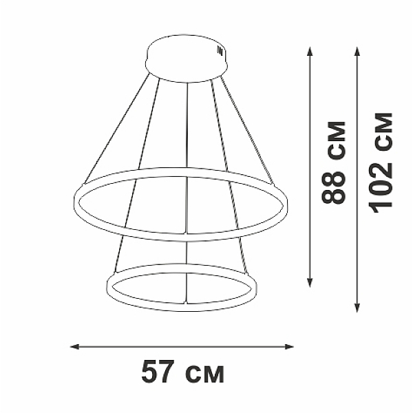 Люстра Vitaluce V2691DT-0/2S