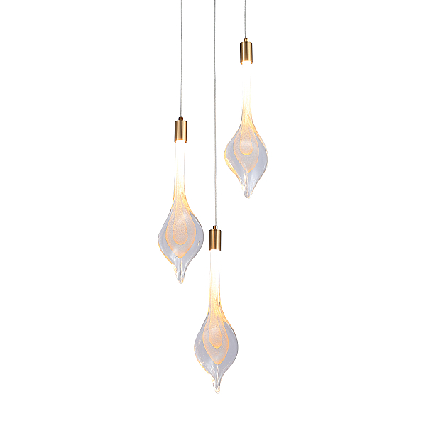 Подвесной светильник Delight Collection P98066-3 antique brass
