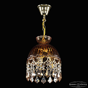 Подвесной светильник Bohemia Ivele Crystal 5478/22 G Amber/M-1G Leafs K721