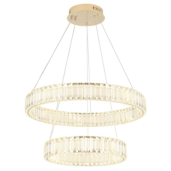 Подвесной светодиодный светильник Crystal Lux Musika SP100W Led Gold