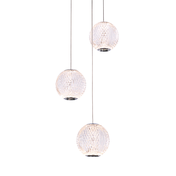 Подвесной светильник Delight Collection MD20001012 MD20001012-3A chrome