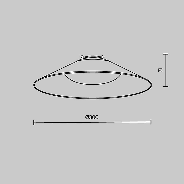 Подвесной светодиодный светильник Maytoni Technical Pendant system Parity Campana TR127B-12W4K-B