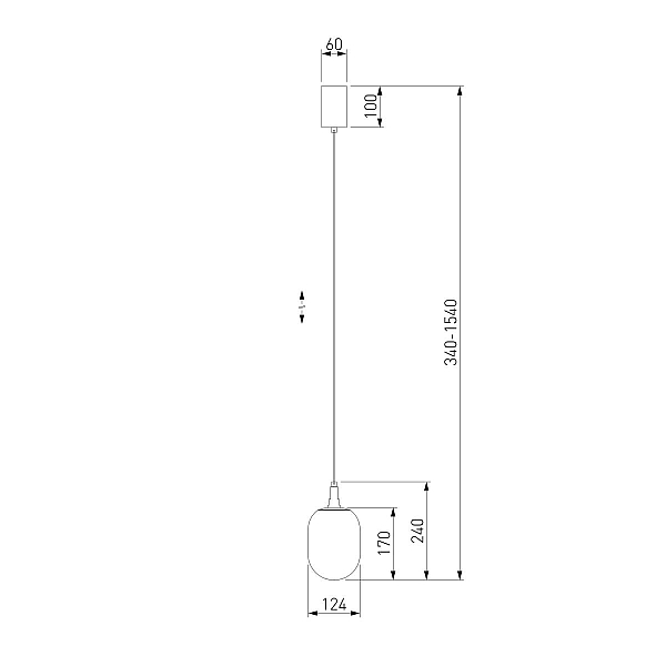 Подвесной светильник Eurosvet Pineapple 50266/1 прозрачный a066527
