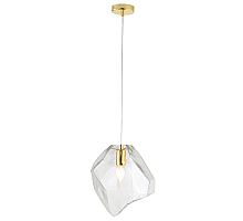Подвесной светильник Crystal Lux NUESTRO SP1 GOLD/TRANSPARENT