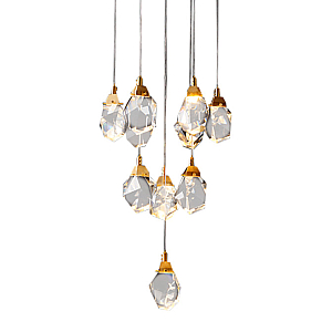 Подвесной светильник Delight Collection Crystal rock MD-020B-11 gold