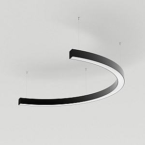 Подвесной светильник Arlight SP-LINE-HANG-ARC-C3535-D800-28W Warm3000 (BLACK, 230V) (Металл) 034016(2)