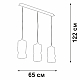 Потолочная люстра Vitaluce V4853-1/3S