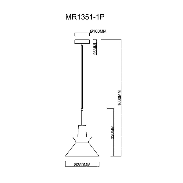 Подвесной светильник MyFar Kristina MR1351-1P