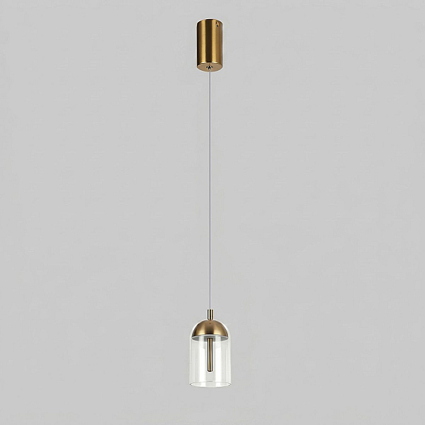 Подвесной светильник Eurosvet Palm 201056/1 LED латунь a072228