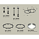 Комплект подвесного светильника Ambrella Light Techno Ring XR92221160 (A9222, A9227, C9242, C9238, N8133)