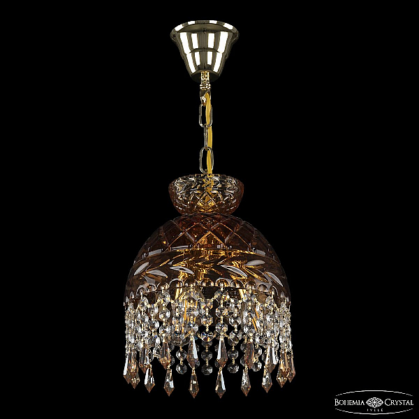 Подвесной светильник Bohemia Ivele Crystal 5478/22 G Amber/M-1F Drops K721