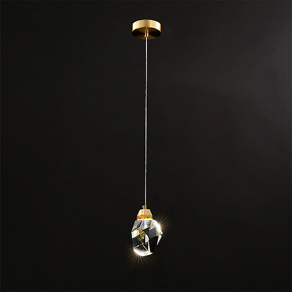 Подвесной светильник Delight Collection Crystal rock OM820083-1G (MD-020B-1 gold)