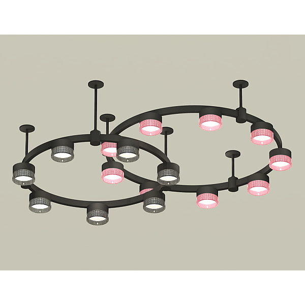 Комплект подвесного светильника Ambrella Light Techno Ring XR92221200 (A9222, A9227, C9238, C9232, N8486, N8484)