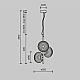 Подвесная люстра Maytoni Reels MOD268PL-03G