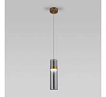 Подвесной светильник Eurosvet Lumen 50244/1 LED латунь/дымчатый a061287