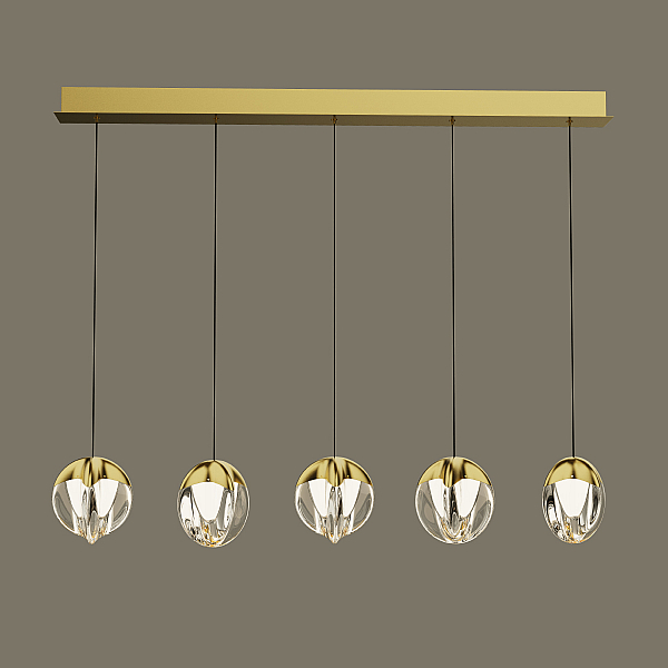 Подвесной светильник Delight Collection MD24001033-5B gold/clear