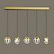 Подвесной светильник Delight Collection MD24001033-5B gold/clear