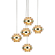 Подвесной светильник Delight Collection MD22030002 MD22030002-5A gold/champagne
