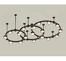Комплект подвесного светильника Ambrella Light Techno Ring XR92222100 (A9222, A9227, C9233, C9242, C9238, C9232, N8126, N8124)