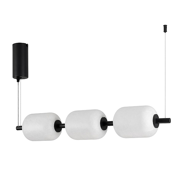 Подвесной светильник Arlight SP-CARAMELA-HANG-L720-12W Warm2700 (BK, 360 deg, 230V) (IP20, Натуральный шелк) 056885