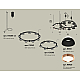 Комплект подвесного светильника Ambrella Light Techno Ring XR92091100 (A9209x2, C9238, C9242, N8141, N8126)