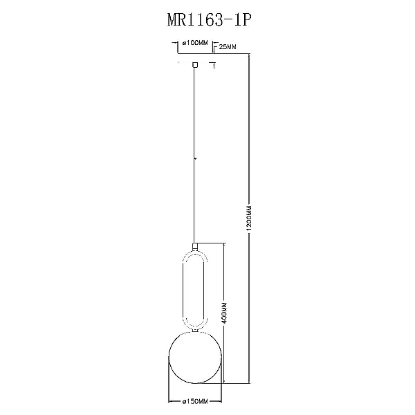 Подвесной светильник MyFar Pierre MR1163-1P