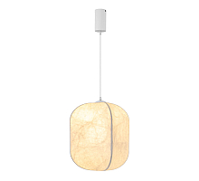 Подвесной светильник Arlight SP-SETA-HANG-L400х420-9W Warm2700 (WH, 320 deg, 230V) (IP20, Натуральный шелк) 061915