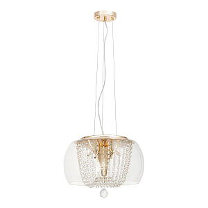 Подвесная люстра Lumina Deco Disposa LDP 7018-400 PR+F.GD