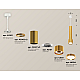 Подвесной светильник Ambrella Light Techno Spot XP8121001 (A2301, A2062x2, C6327x3, A2101, C8121, N8124)